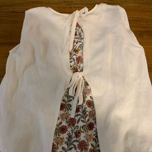 Loft tunic sweater with undershirt